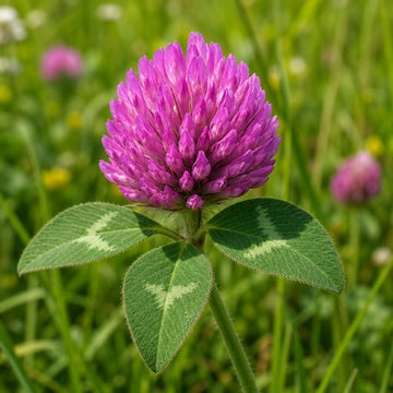 Flor de trébol rojo